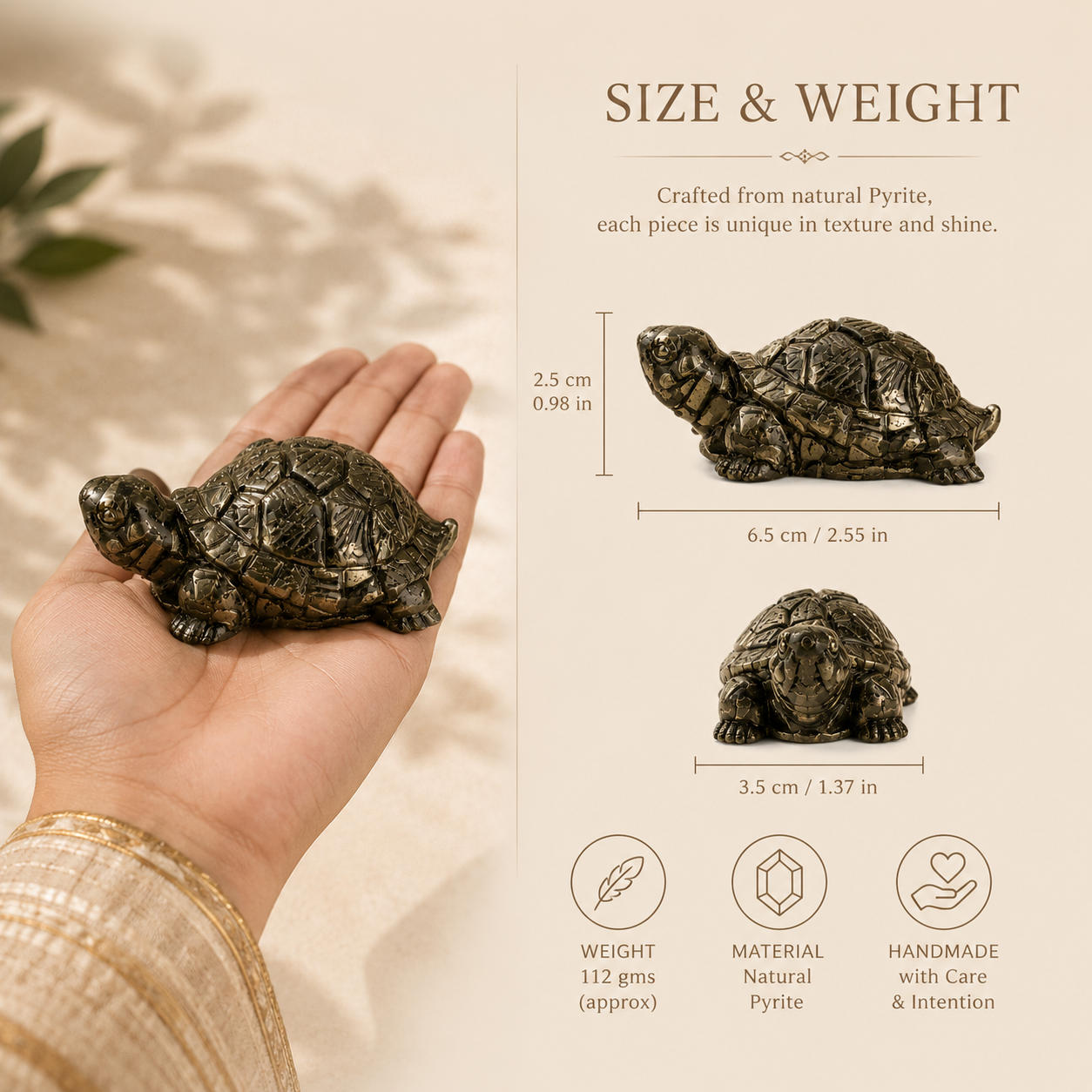 Dhan Raksha Pyrite Tortoise