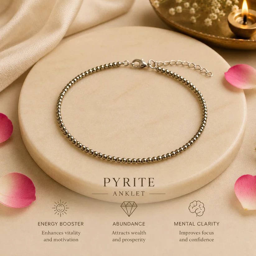 Laxmi Pyrite Anklet