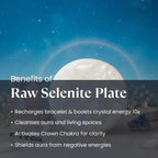 Raw Selenite Plate Maniara