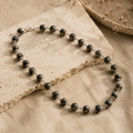 Karungali Malai Silver Cap Necklace