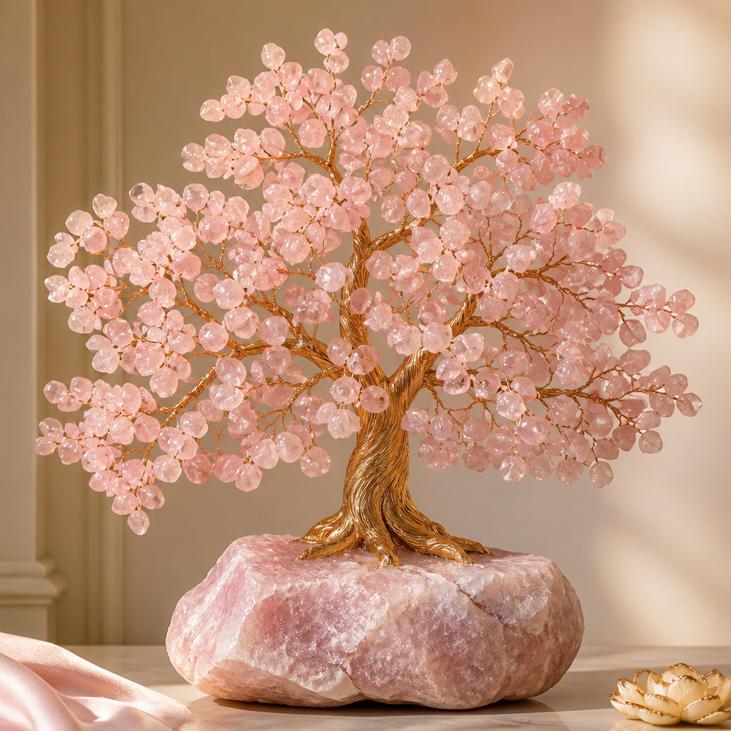 Maniara Rose Quartz Harmony Tree